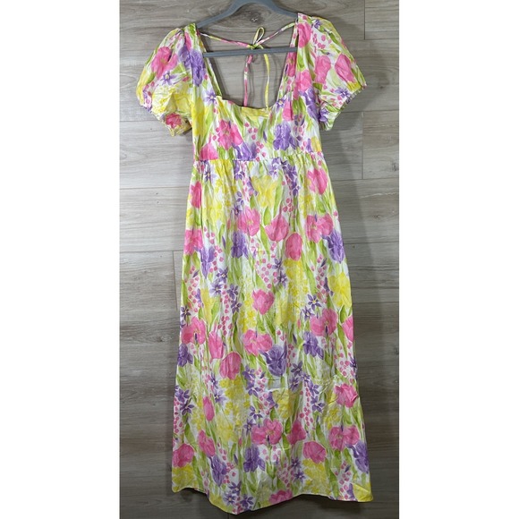 Show Me Your MuMu Dresses & Skirts - NEW Show Me Your Mumu Smitten Midi Dress Blooming Tulips Floral Womens XXL